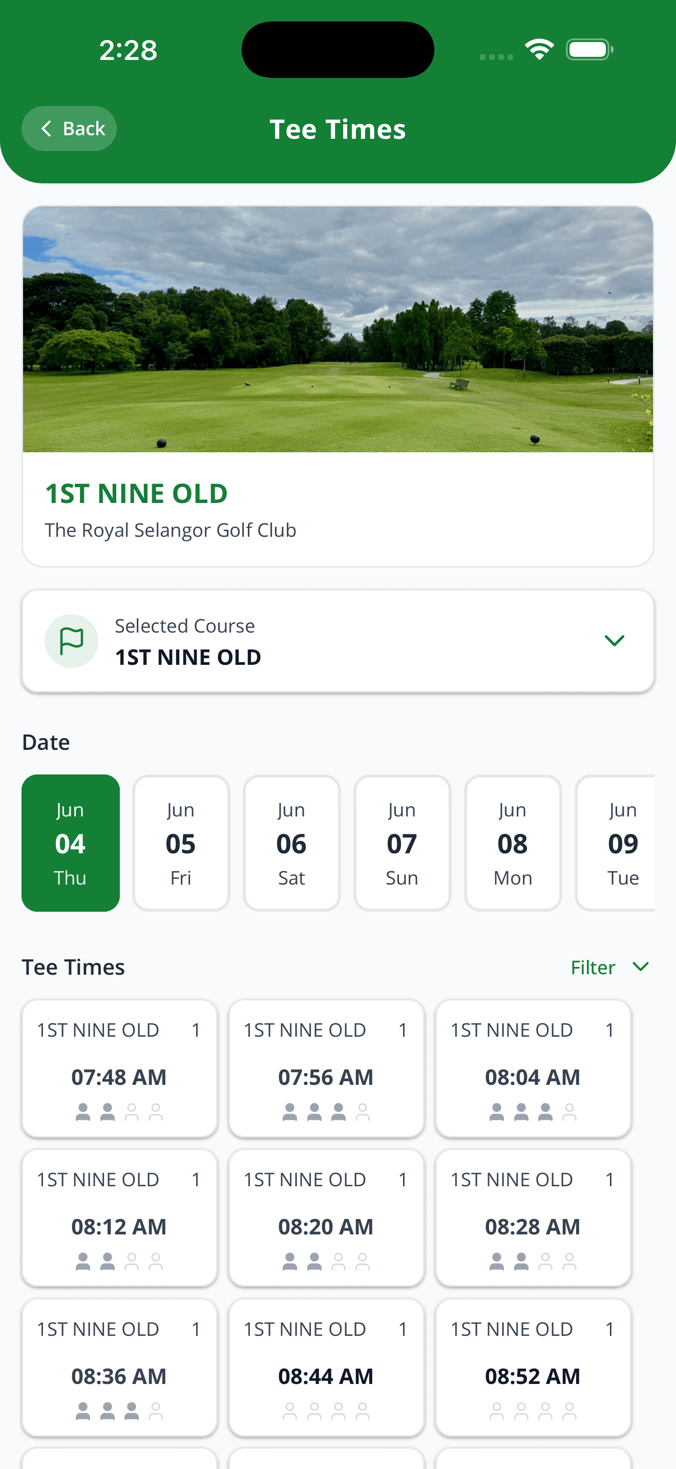 Royal Selangor GC — Golf Booking
